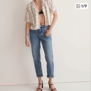 Madewell The High-Rise Slim BoyJean, size 26P